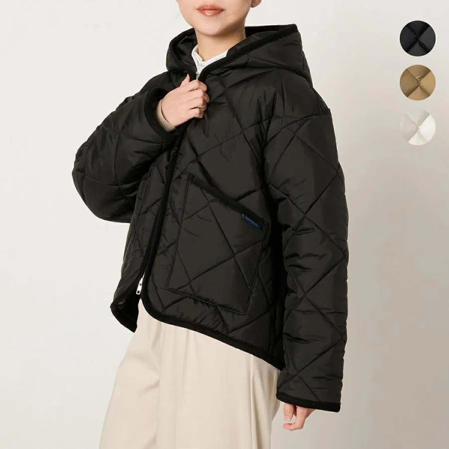 並行輸入 ラベンハム ジャケット LAVENHAM ビッグキルト ジップド クレイドン ウィメンズ フード付きジャケット LV10114レディース