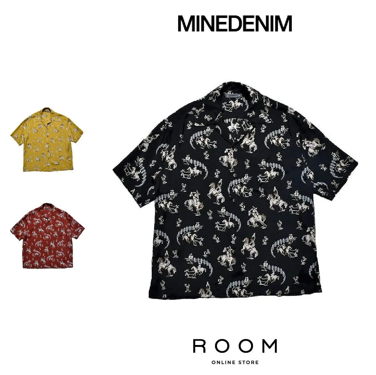 15%OFF【公式・正規取扱】 マインデニム MINEDENIM Rodeo Dudes Howdy SH 2505-5002 半袖 シャツ 送料無料