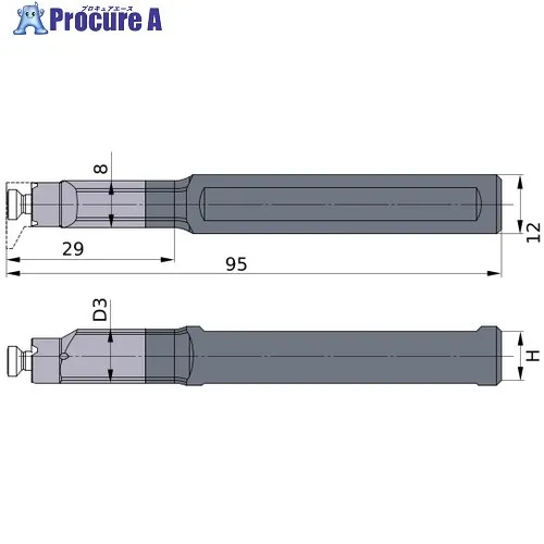 三菱 刃先交換式旋削工具 XBシリーズ ホルダー XBSH111200095C-C 1本 ■▼707-6604 【送料都度見積】 ●SI517