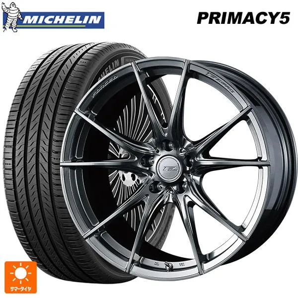 送料無料 サマータイヤホイール 4本セット 225/45R18 95Y XL ミシュラン プライマシー5 正規品 ウェッズ エフゼロ FZ-2 18-
