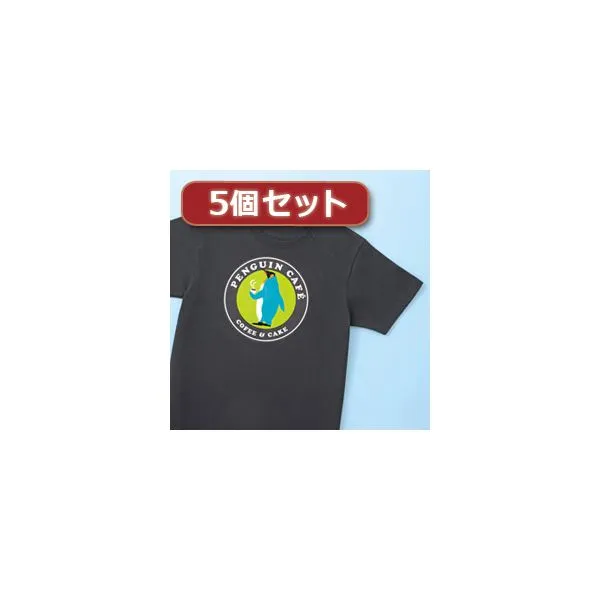 5個セットサンワサプライ カラーレーザー用アイロン転写紙（カラー布用） LBP-TPRCLNX5 (代引不可)