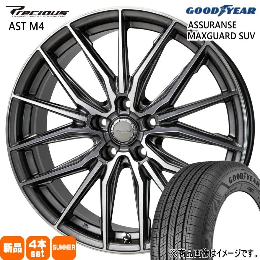 225/55R19 99V グッドイヤー ASSURANCE MAXGUARD SUV 夏用 サマータイヤ Precious AST M4 クラウンクロスオーバー ハリアー 19インチ