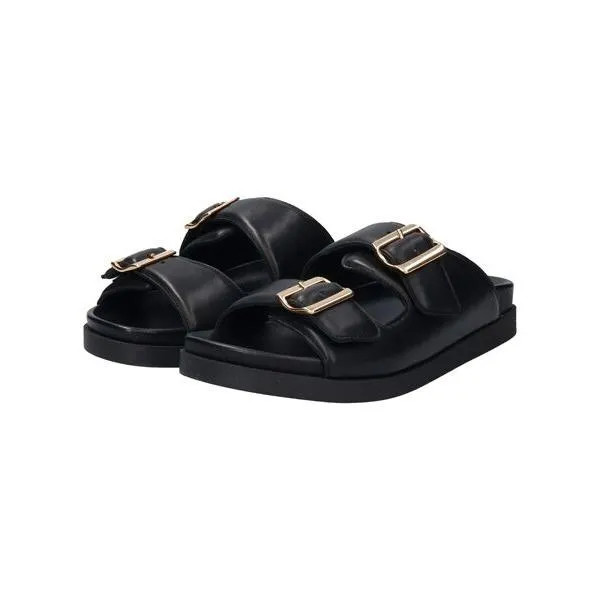 INTER-CHAUSSURES / インター ショシュール 【FABIO RUSCONI】ダブルバックルフットベッドサンダル