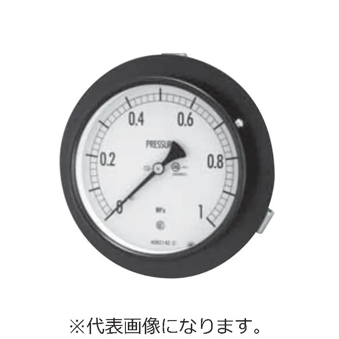 長野計器 普通形圧力計（埋込形D枠（取付金具）、φ100、0～16MPa） ( AE15-131X16MPA )