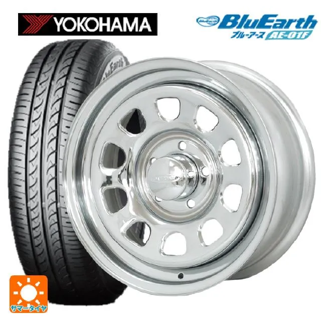 送料無料 サマータイヤホイール 4本セット 195/55R16 87V ヨコハマ ブルーアース AE01F モリタ デイトナズ 16-7J