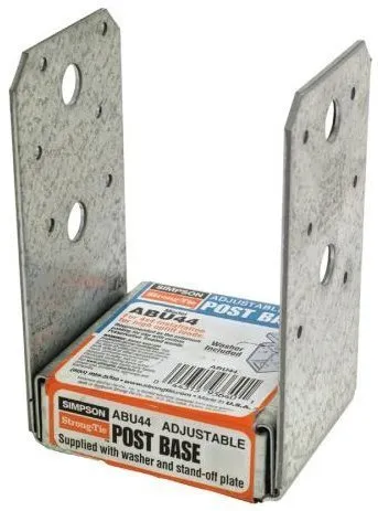 【中古】【未使用・未開封品】5個パック シンプソン ストロング タイ ABU44 4x4 スタンドオフ ポストベース (インポート)