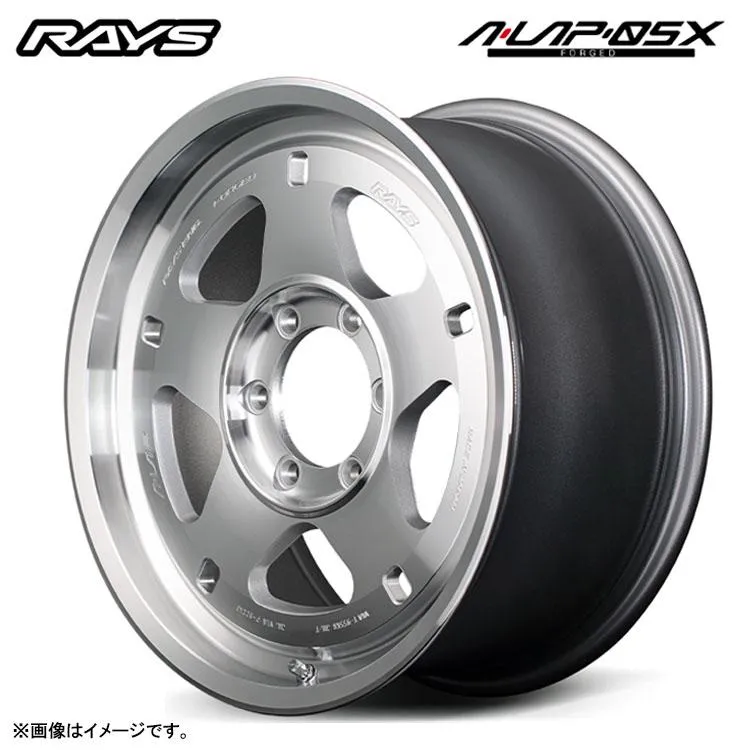 18インチ 5H139.7 7J 7J+8 5穴 ホイール 【1本単品 新品】 ダイヤモンドシルバー/フルDC A-LAP-05X  送料無料 レイズ