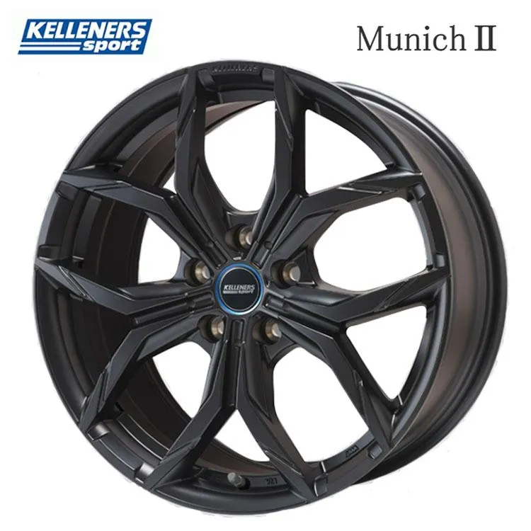 20インチ 5H112 9J 9J+35 5穴 ホイール 【1本単品 新品】 マットブラック Munich2 送料無料 ケレナーズスポーツ