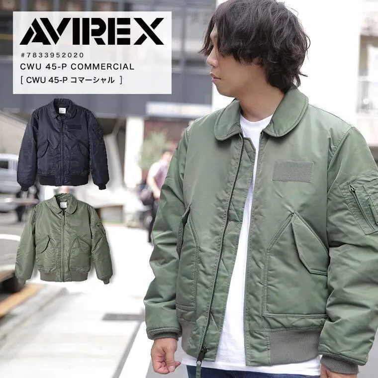 AVIREX アヴィレックス アビレックス CWU 45-P COMMERCIAL メンズ ミリタリー フライトジャケット アウター 7833952020 7834952042 7835952031