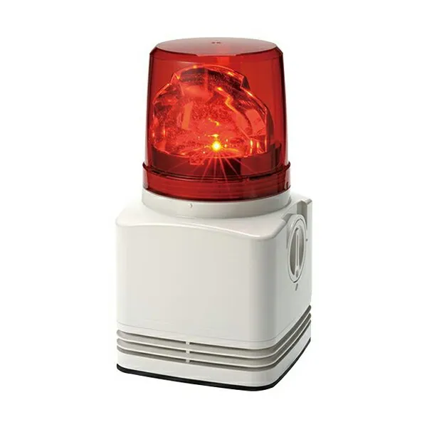 Яパトライト 【RFT-24A-R】赤 回転灯一体型 電子音警報器 シグナルホン DC24V 音色Aタイプ φ100mm 90dB 32音内蔵
