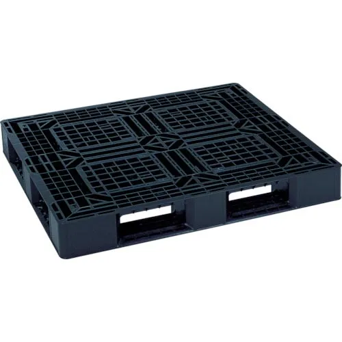 RISU ( 岐阜プラスチック工業 ) リサイクルパレット 545042 JL-D4・1211片面四方差 黒 ( JL-D4-1211 BK ) 岐阜プラスチック工業(株) 【メーカー取寄】
