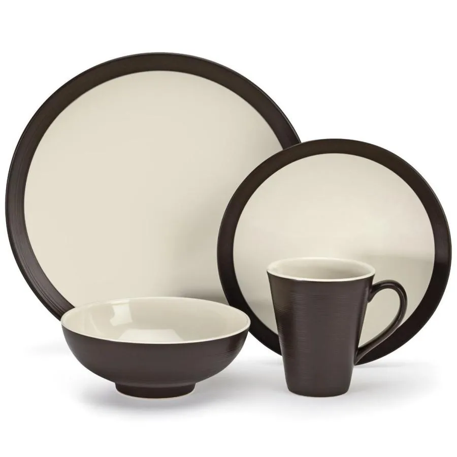 クイジナート 食器16点セット ディナーウエアセット ストーンウエア バイリー  コレクション Cuisinart Stoneware Bailee Collection 16-Piece Dinnerware Sets