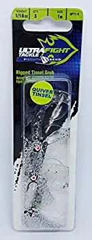 【中古】【輸入品・未使用】UltraFight UFT1-5-10 ソフトプラスチック Uf Rgd Tinsl 1インチ グラブ スモークライト 釣りプラグ
