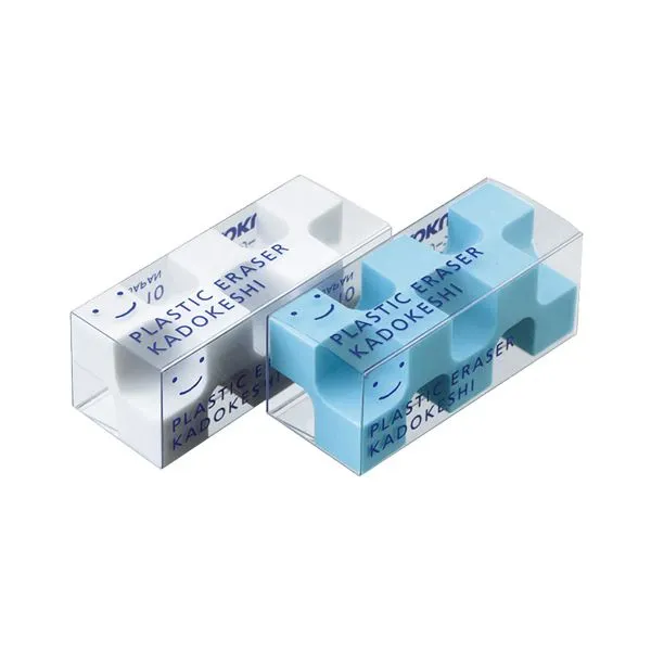 KOKUYO コクヨ 消しゴム カドケシプチ（ブルー ・ ホワイト） ケシ-U750-1 1パック（2個） 【×30セット】  【 セット販売 まとめ買い 割引 オフィス 文房具 文具 業務用 オフィス用品 】  文具 オフィス用品 消しゴム