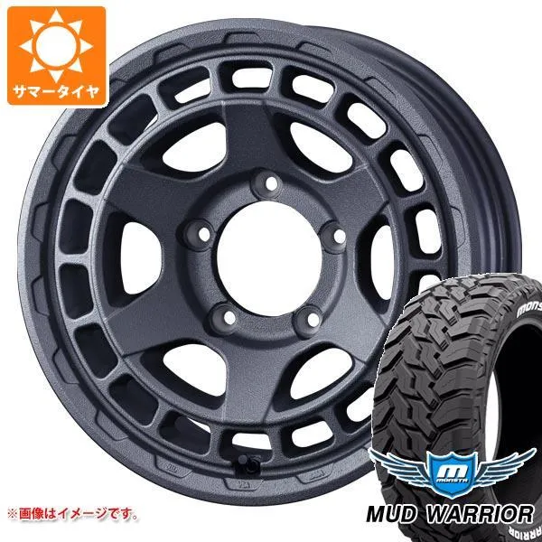 5本セット ジムニーシエラ JB74W用 サマータイヤ モンスタ マッドウォーリアー LT215/70R16 107/105Q ホワイトレター マッドヴァンスX タイプS 6.0-16