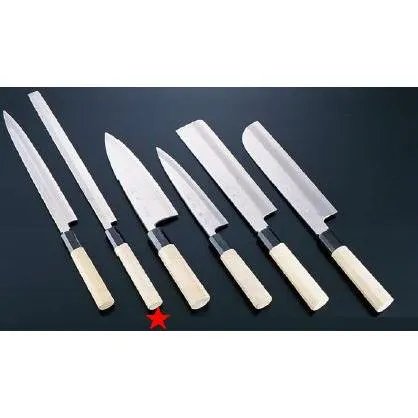 包丁・ナイフ 佐文 銀三鏡面仕上 蛸引包丁 （片刃） 24cm (1-0297-0601)