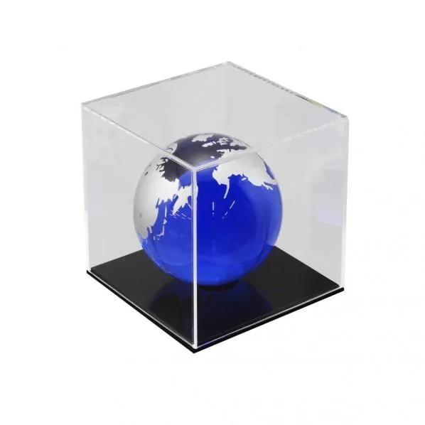 ハイロジック 透明アクリルケース 6面(底板黒) 100×700×700mm Hexb177 1個