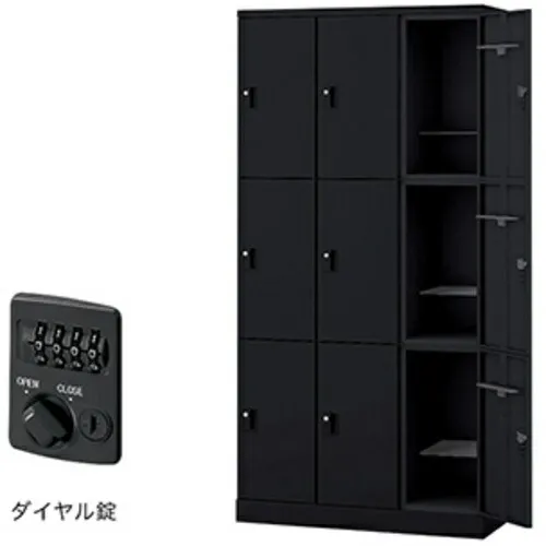 【別途送料あり】ナイキ（NAIKI） ロッカー（ＧＬ型） 【品番：GL9MD-B】