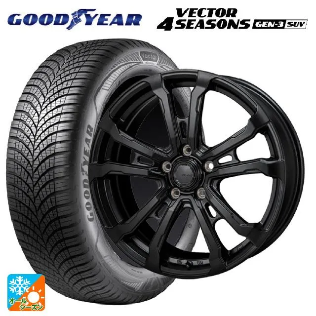 ニッサン エクストレイル(32系)用 225/60R18 104W XL グッドイヤー ベクター4シーズンズ ジェン3 SUV ハイブロック ヴィラス