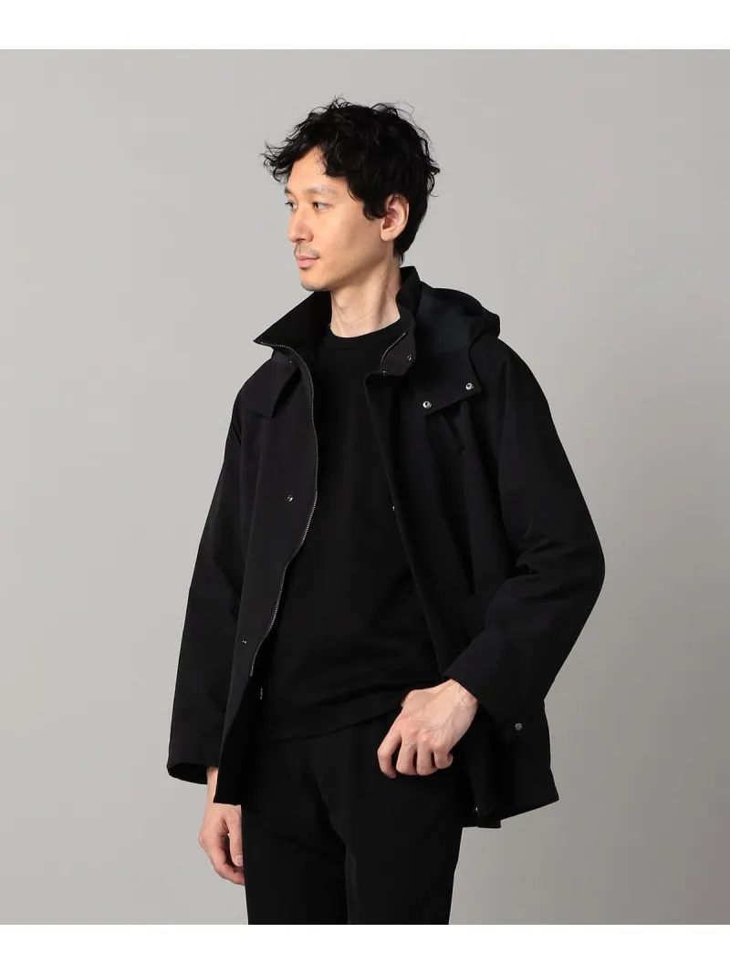 COMME CA MEN 【撥水】2WAYストレッチ マウンテンパーカ コムサメン ジャケット・アウター ブルゾン・ジャンパー ブラック カーキグリーン【送料無料】