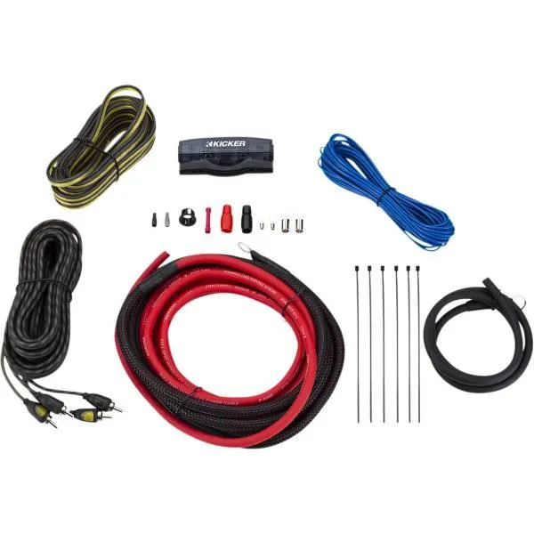 【USA在庫あり】 2120-1107 Kicker 6-Gauge アンプ取り付けキット 赤 SP店