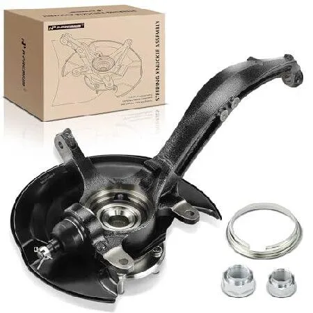 A-Premium フロントステアリングナックル＆ホイールベアリングハブアセンブリ ホンダアコード2003 2004 2005 2006 2007に対応 マニュアルトランスミ 輸入品