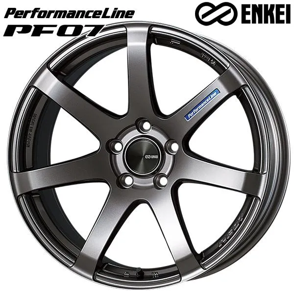 ENKEI エンケイ パフォーマンスライン PF07 17インチ 9.5J 5H114.3 +40 ダークシルバー アルミホイール単品 1本 4本以上送料無料