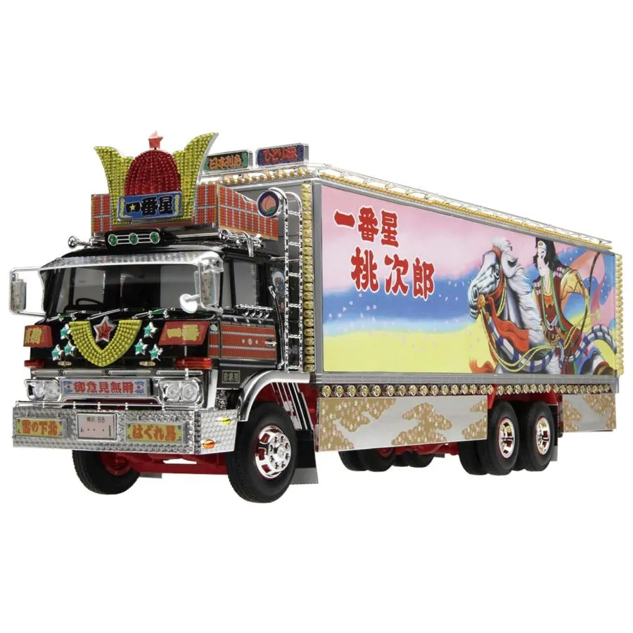 青島文化教材社(AOSHIMA) 1/32 トラック野郎シリーズ No.4 一番星 男一匹桃次郎 プラモデル