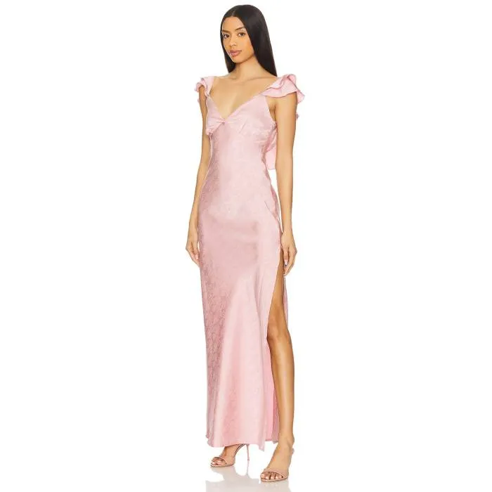 More To Come 【 Becky Ruffle Maxi Dress Women Dusty Pink 】 ドレス レディース pink ピンク