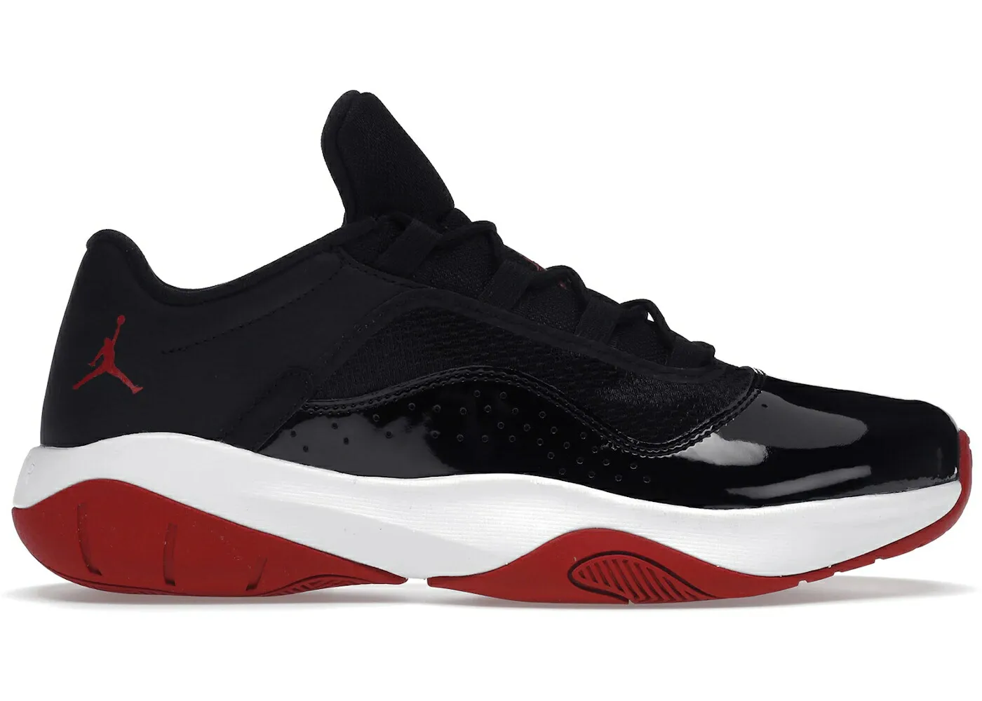 ナイキ ジョーダン 黒色 ブラック 白色 ホワイト 赤 レッド スニーカー メンズ JORDAN 11 CMFT LOW BRED (2021) / BLACK WHITE GYM RED