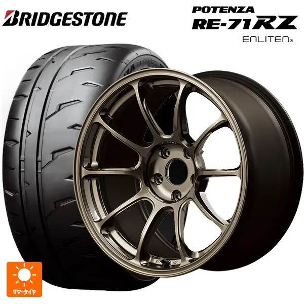 送料無料 サマータイヤホイールセット 215/45R18 93W XL ブリヂストン ポテンザ RE-71RZ 正規品 レイズ ボルクレーシング ZE