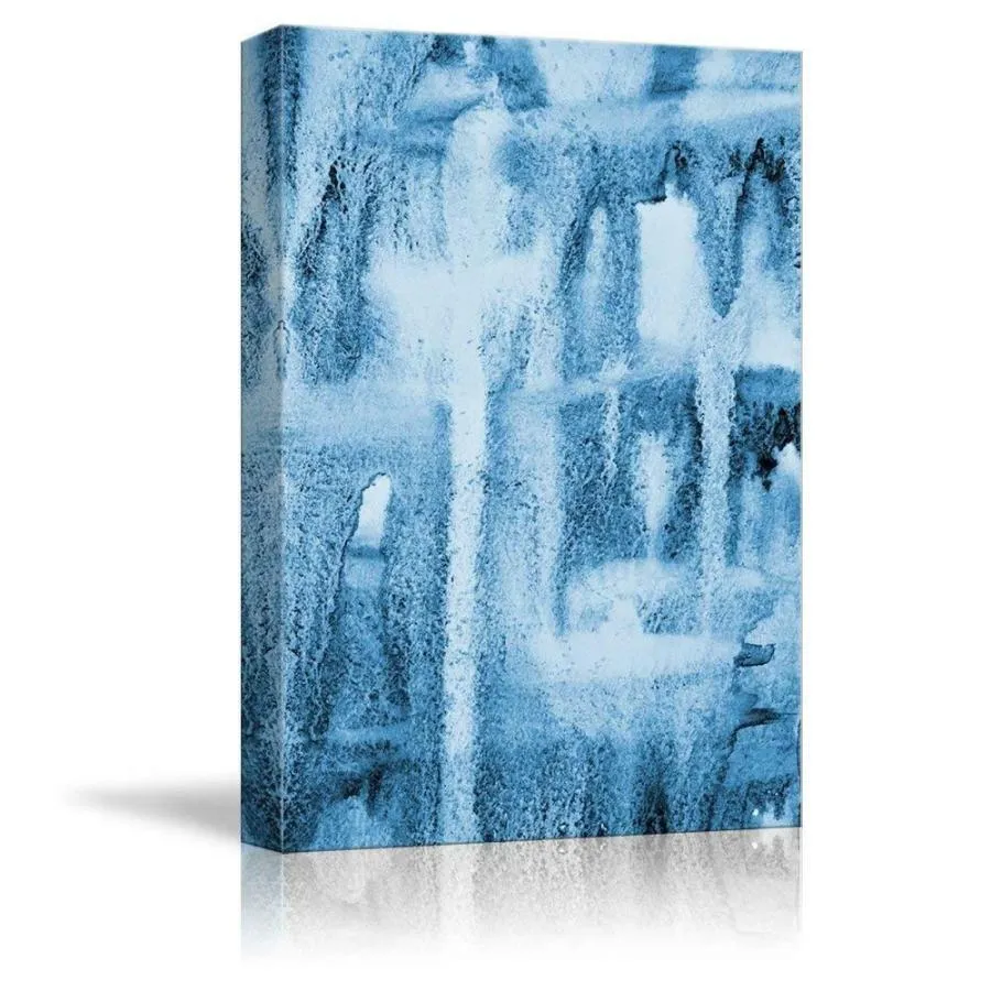 パネルアート Wall 26-Abstract Blue Icicles Gallery-キャンバス アート ウォール 装飾 - 32 x 48 イン