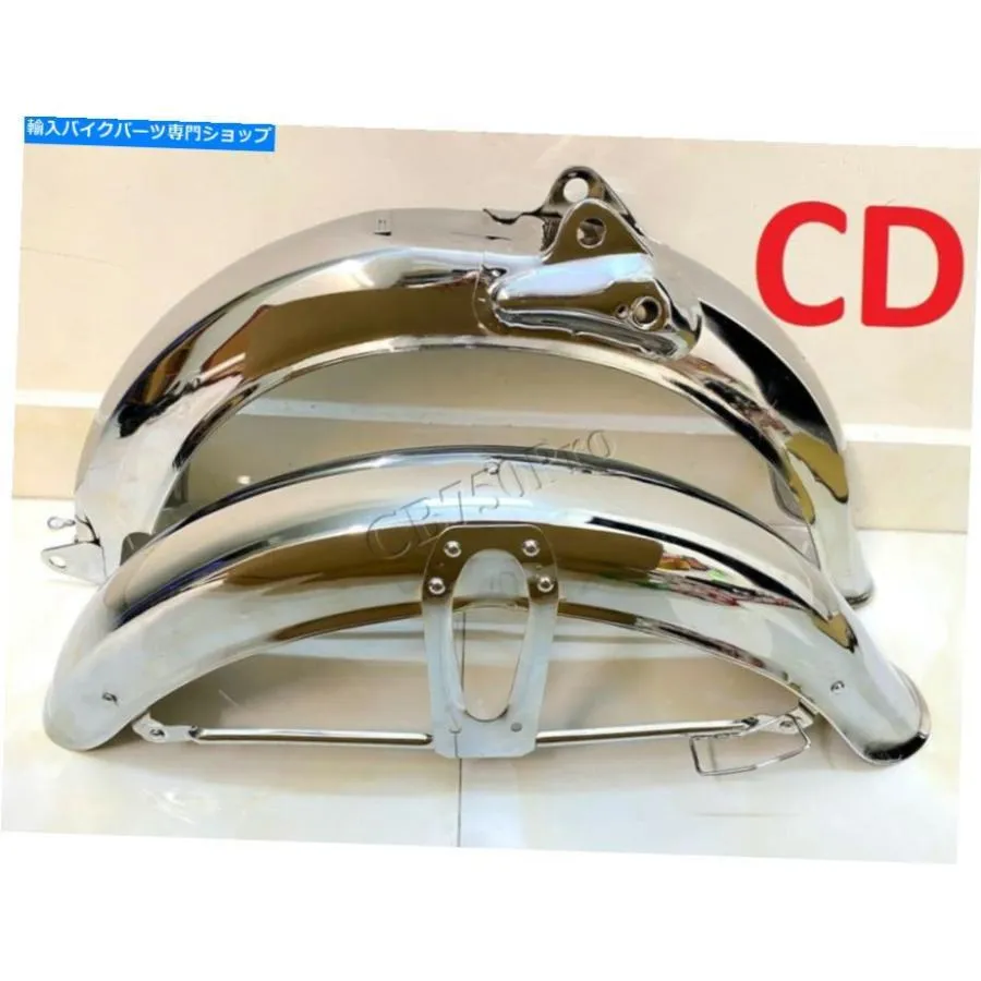 Front Fender Honda CD50 CD65 CD70 CD70 SS50 CL50用クロムフロント＆リアフェンダー。 Chrome Front \u0026 Rear Fender For Honda CD50 CD65 CD70 CD90