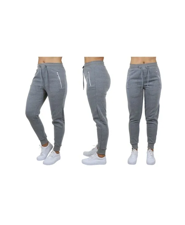 ギャラクシーバイハルビック レディース ボトムス カジュアルパンツ Galaxy By Harvic Women Loose Fit Jogger Pants With Zipper Pockets Heather Grey グレー
