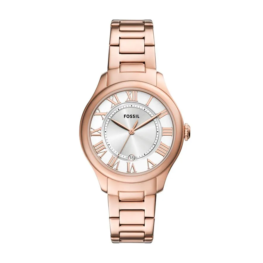 Fossil アナログ シルバーダイヤル レディース腕時計-ES5394