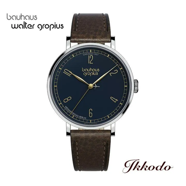 ボーナスストア＋10% バウハウス・ヴァルター・グロピウス NEW BAUHAUS CHICAGO 1937 LIMITED EDITION クォーツ 38mm ドイツ製 正規品 WGN 001-02Z