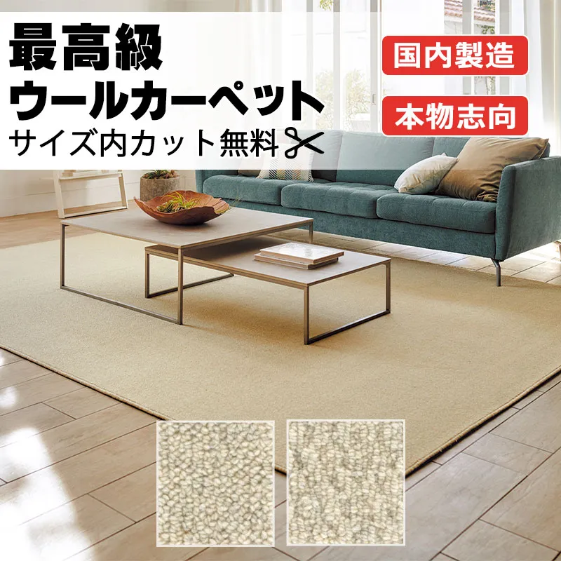 【最大ポイント28倍＋クーポン】カーペット 高級 通販 サイズ内カット無料 離島以外 送料無料 アスワン  アスメリノ：MRN ラグマット(横200×縦250cm)切りっ放しのジャストサイズ