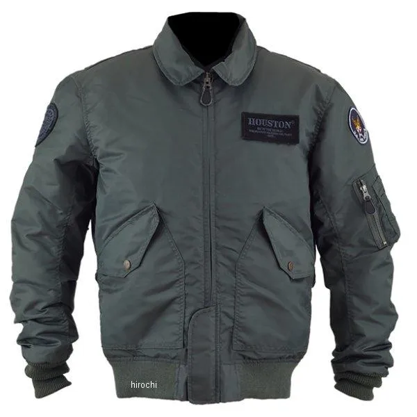 HTVA2445WKHL HTVA2445W ヒューストン HOUSTON 2024年秋冬モデル ジャケット CWU-45/P M/C NYLON JACKET カーキ Lサイズ SP店