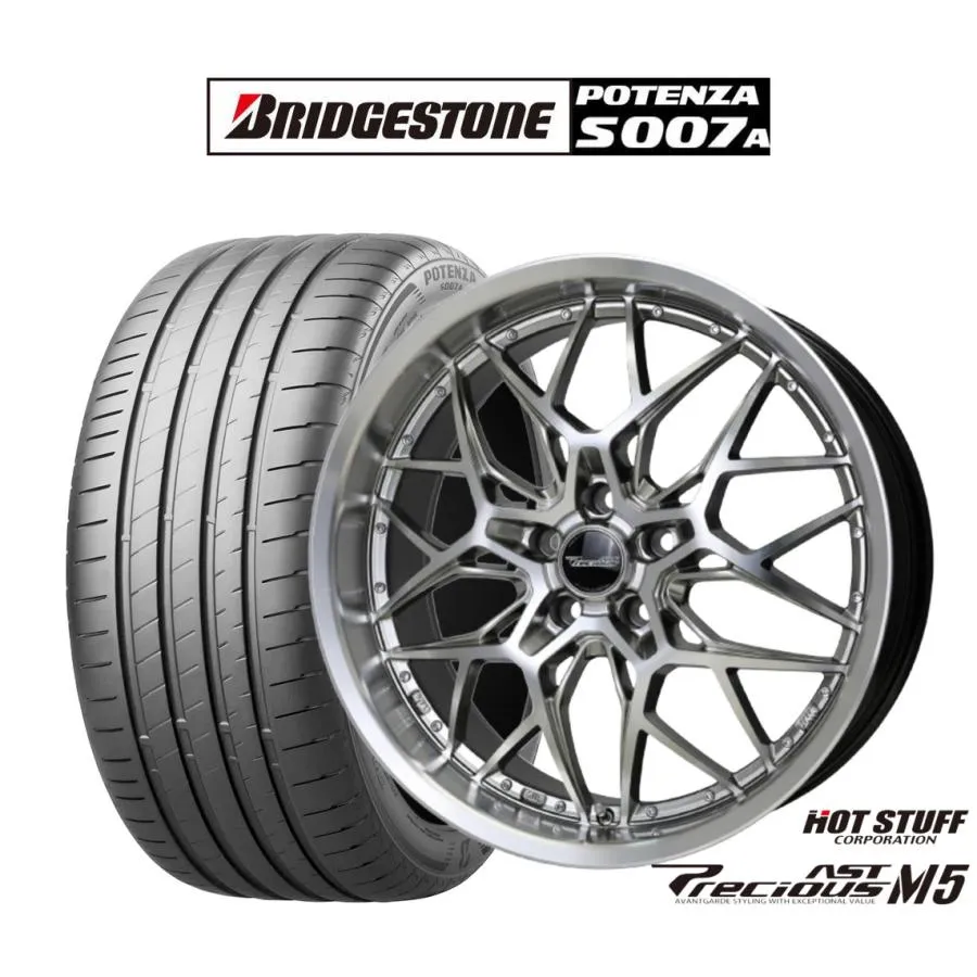 サマータイヤ ホイール4本セット ホットスタッフ プレシャス アスト M5 ブリヂストン POTENZA ポテンザ S007A 235/30R20