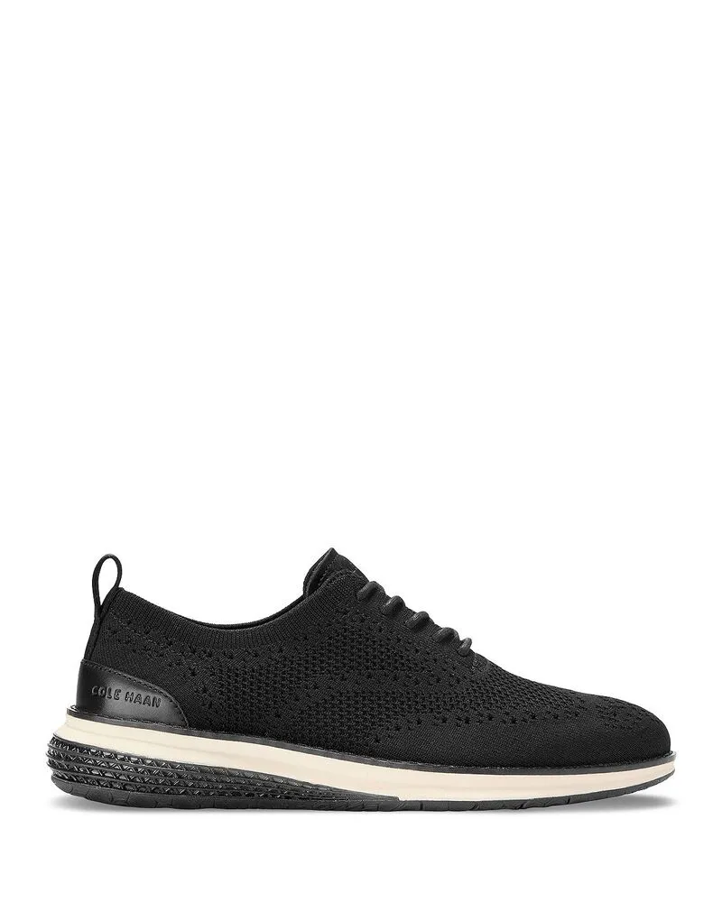 コールハーン メンズ シューズ オックスフォード レース Cole Haan Men Grand Evolution Stitchlite Lace Up Oxfords Black Ivory アイボリー