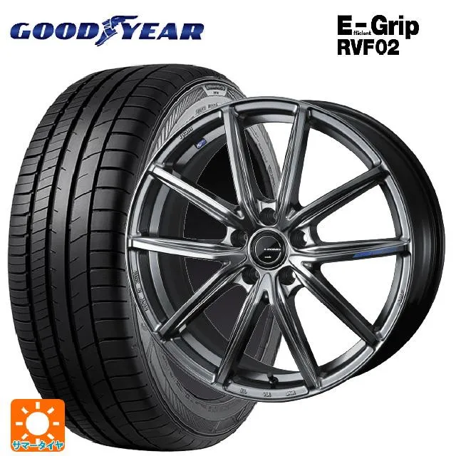 送料無料 サマータイヤホイールセット 245/40R20 99W XL グッドイヤー エフィシェントグリップ RVF02 ウェッズ レオニス ナヴィア