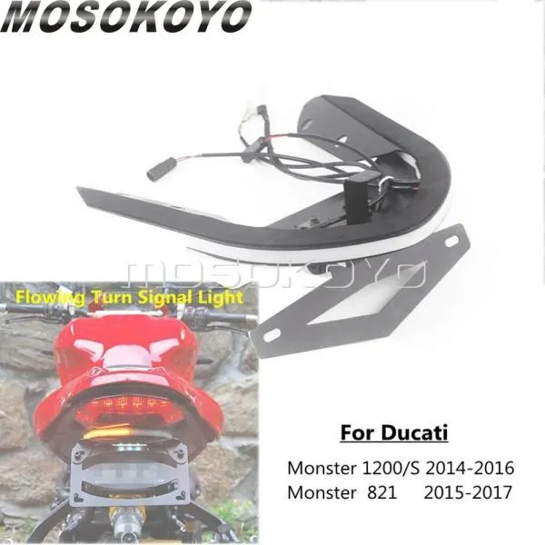 並行輸入品 ドゥカティ モンスター 1200 s 821 ステルス フェンダー テール タイディ エリミネーター キット ターン シグナル統合ライセンス プレート