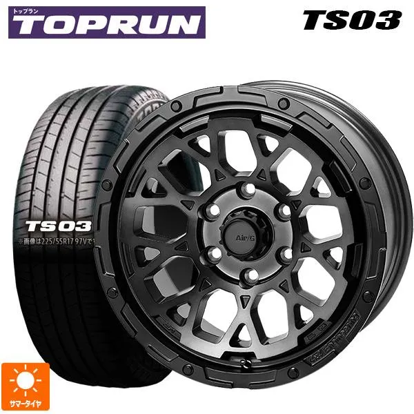 送料無料 サマータイヤホイール 4本セット 205/50R17 89V トップラン トップラン TS03(ブリヂストン工場生産） 4×4エンジニアリン