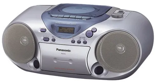 【中古】【非常に良い】パナソニック CDラジオカセット シルバー RX-D12
