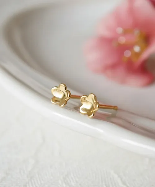 ピアス K18お花 セカンドピアス レディース