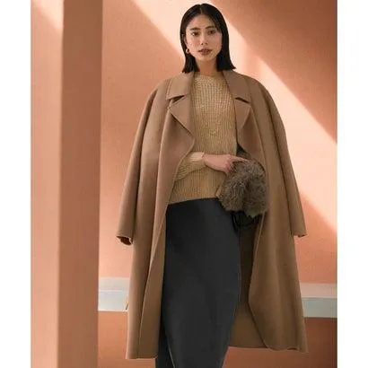 ICB WoolRever  ロングコート （キャメル系）