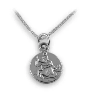 【送料無料】ジュエリー・アクセサリー シルバースターリングセントクリストフペンダントargent sterling pendentif st christophe