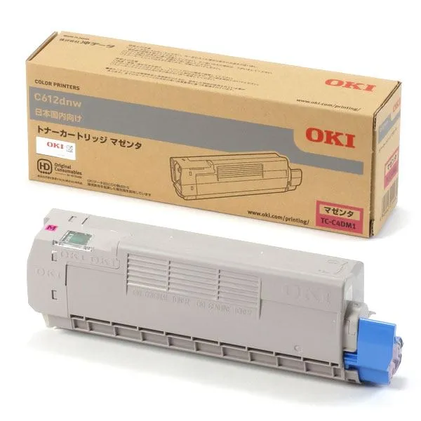 （まとめ） 【純正品】 OKI TC-C4DM1 トナーカートリッジ マゼンタ 【×3セット】