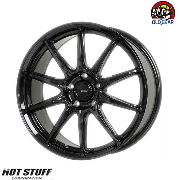 4本注文で送料無料 HOT STUFF G-SPEED G-05 15インチ 6.0J+43 5-114.3 メタリックブラック 会社宛て注文の場合のみ送料無料 新品ホイール 1本販売