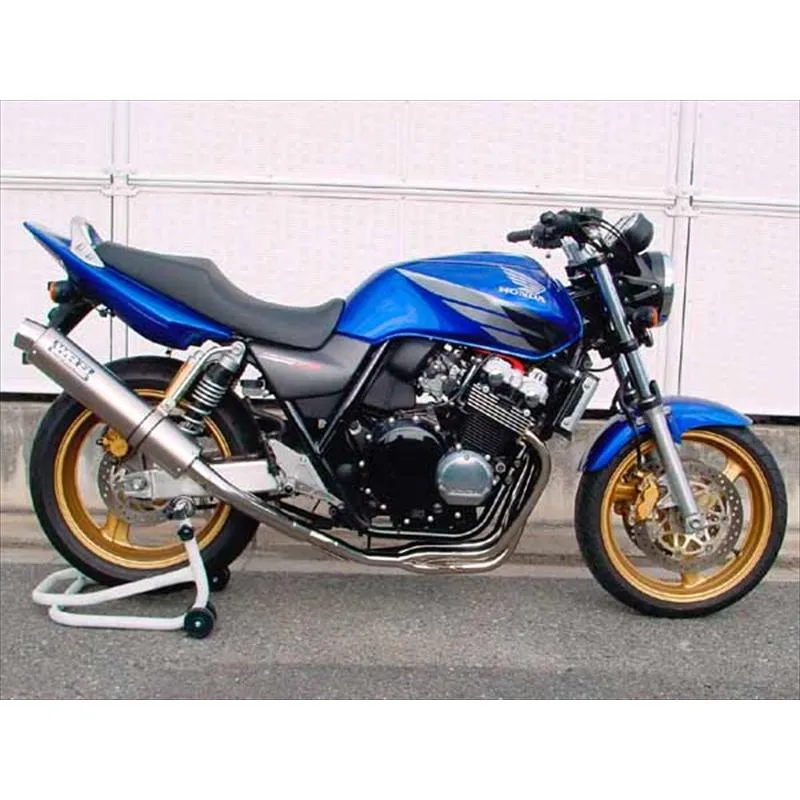 マフラー ダブルアールズ WR`S フルEX ラウンドステンレスサイレンサー CB400SF H-VTEC SB 1・2・3(BC-NC39) LA1409JM 取寄品
